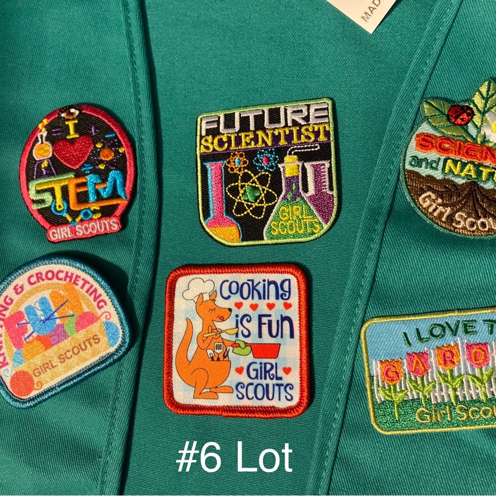6 GS FUN Badges Girl Scouts For Vest